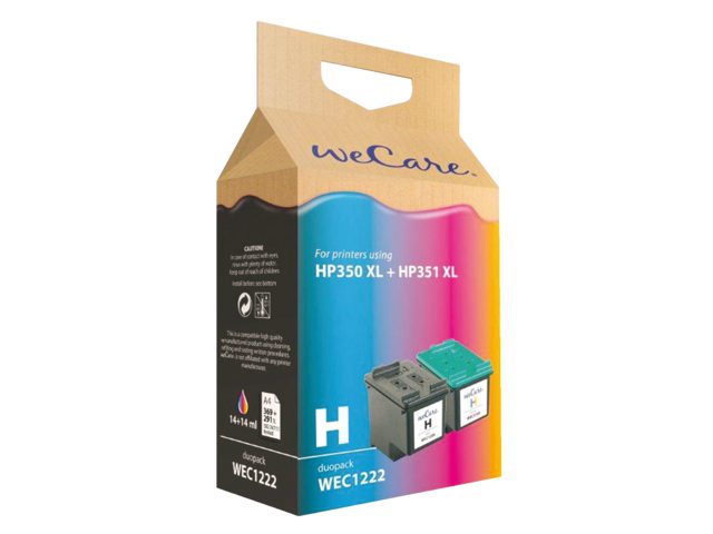 Inkcartridge Wecare  350XL zwart + kleur HC