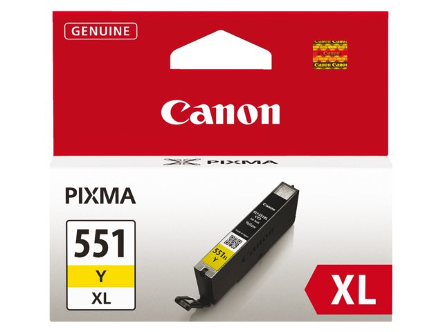 Inkcartridge Canon CLI-551XL geel HC