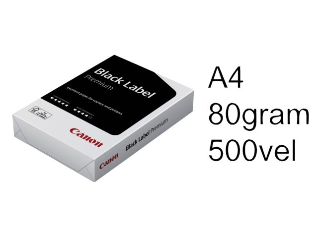 Kopieerpapier Canon Black label premium A4 80gr wit 500vel