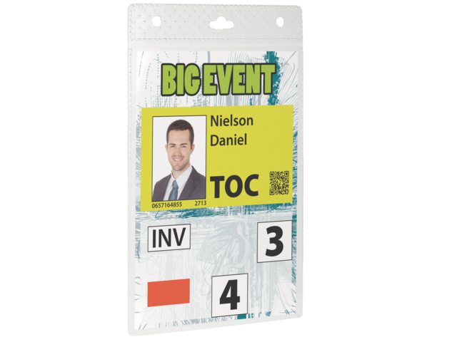 Badge Durable voor evenementen A6 zonder koord