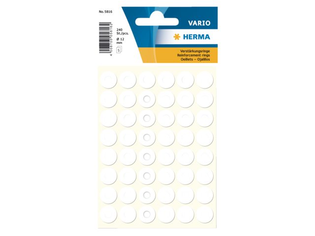versterkingsringen Herma 5816 12mm 240stuks