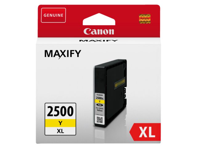 Inkcartridge Canon PGI-2500XL geel HC