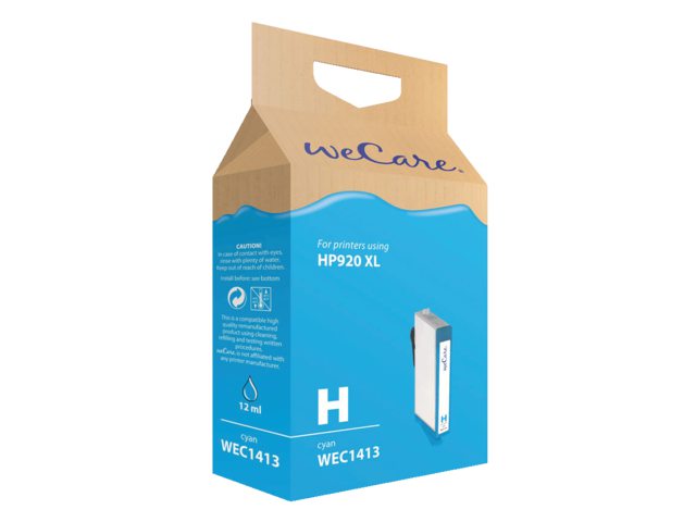Inkcartridge Wecare HP CD972AE 920XL blauw HC