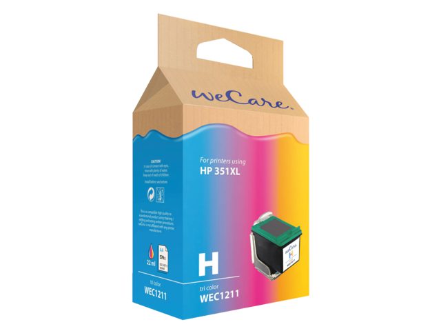 Inkcartridge Wecare HP CB338EE 351XL kleur HC