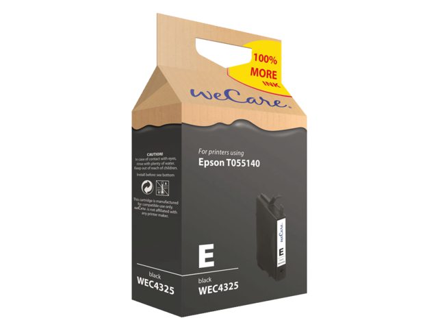 Inkcartridge Wecare Epson T055140 zwart