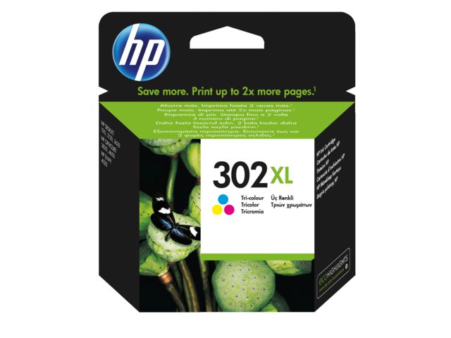 Inkcartridge HP F6U67AE 302XL kleur