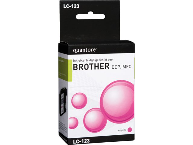 Inkcartridge Quantore Brother LC-123 rood