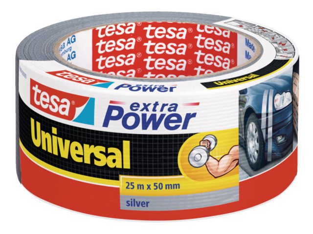 Plakband Tesa 50mmx25m Extra Power zilver