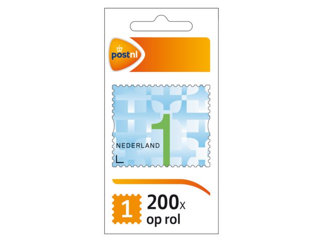 Postzegel NL waarde 1 zelfklevend 200 stuks
