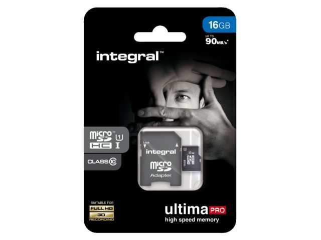 Geheugenkaart Integral Micro SDHC class10 16GB