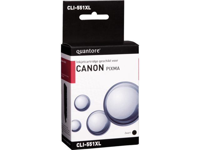 Inkcartridge Quantore Canon CLI-551XL zwart