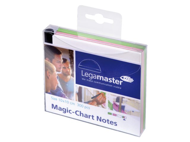 Magic-chart notes Legamaster 10x10 cm assorti