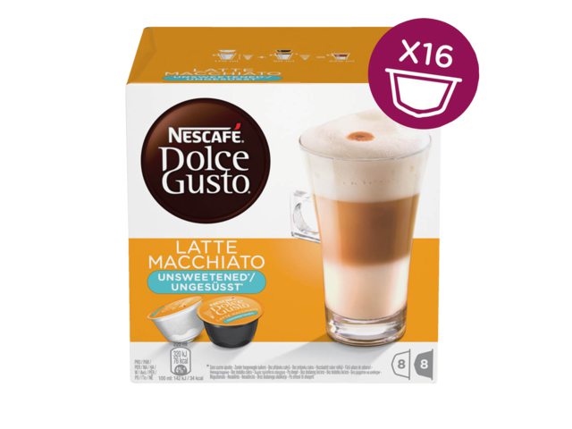 Koffie Dolce Gusto Latte Machiato Unsweetened voor 8 kopjes