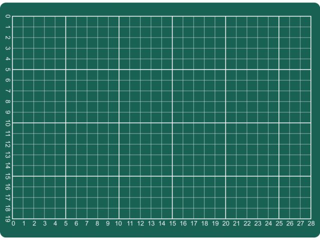 Snijmat Rillstab A4 300x220mm groen