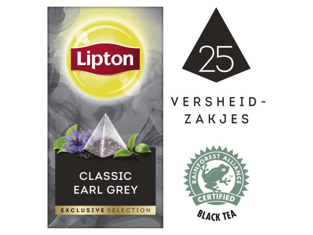 Thee Lipton Exclusive Earl Grey 25 piramidezakjes