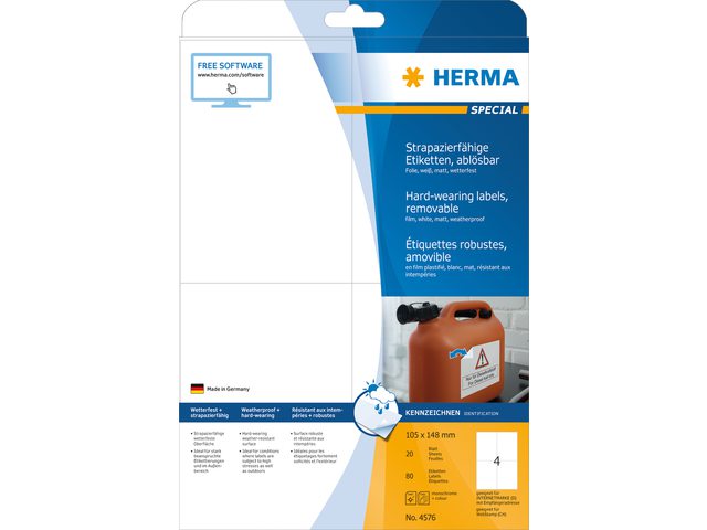 Etiket Herma 4576 105X148mm 80st