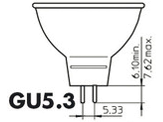 Ledlamp Philips GU5.3 7W=50W 2700K 36 graden
