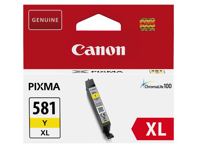 Inkcartridge Canon CLI-581XL geel HC