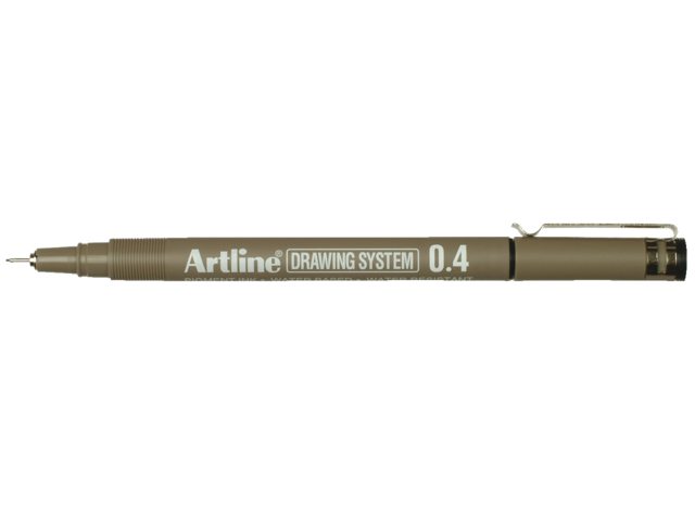 Fineliner Artline zwart 0.4mm