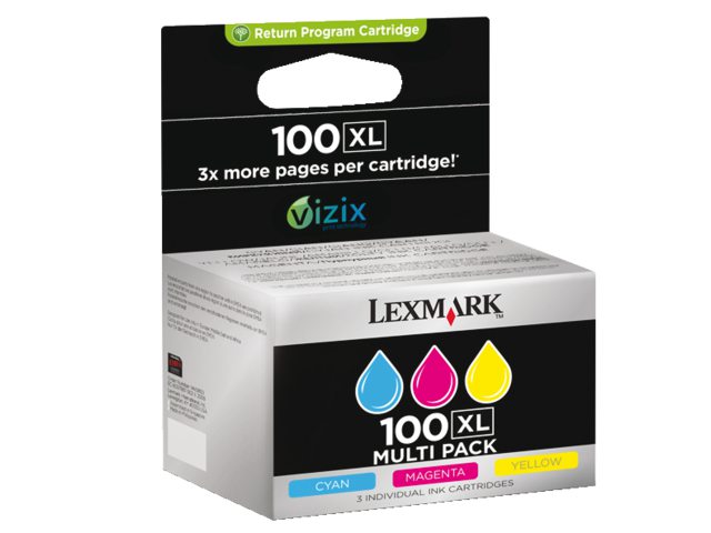 Inkcartridge Lexmark 14N0850 100XL 3 kleuren HC