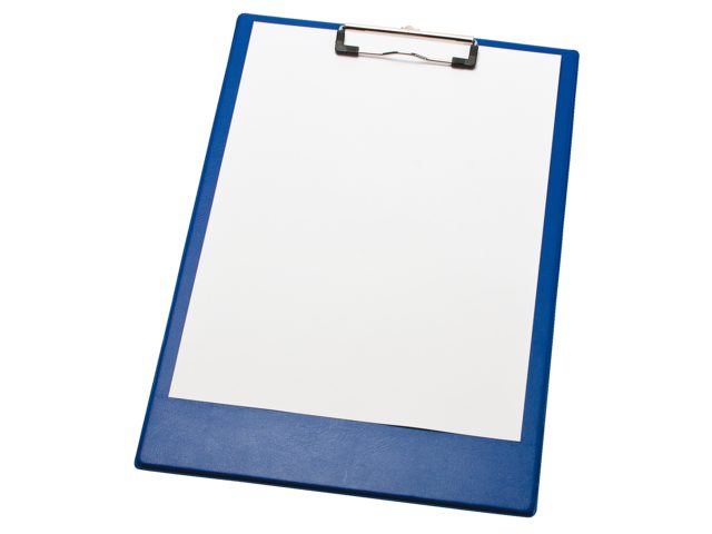 Klembord LPC A4/Folio met 100mm klem blauw