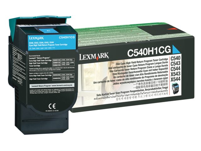Tonercartridge Lexmark C540H1CG prebate blauw HC