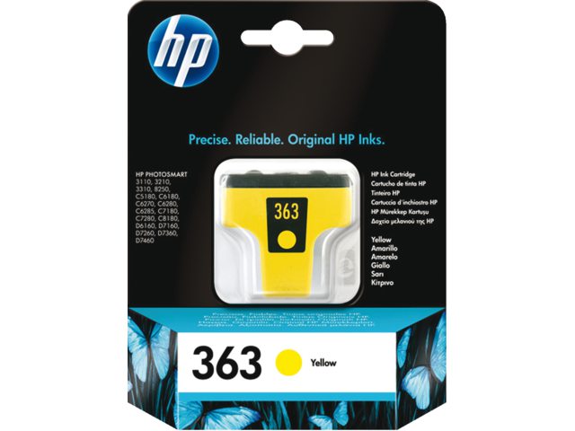Inkcartridge HP C8773EE 363 geel