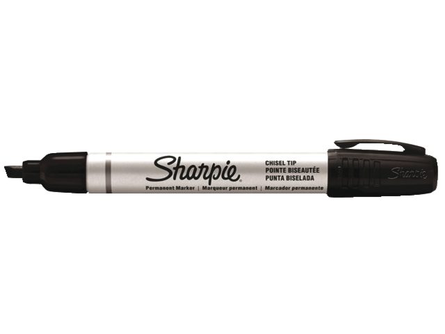 Viltstift Sharpie Pro schuin zwart 2-5mm