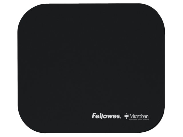 Muismat Fellowes microban zwart