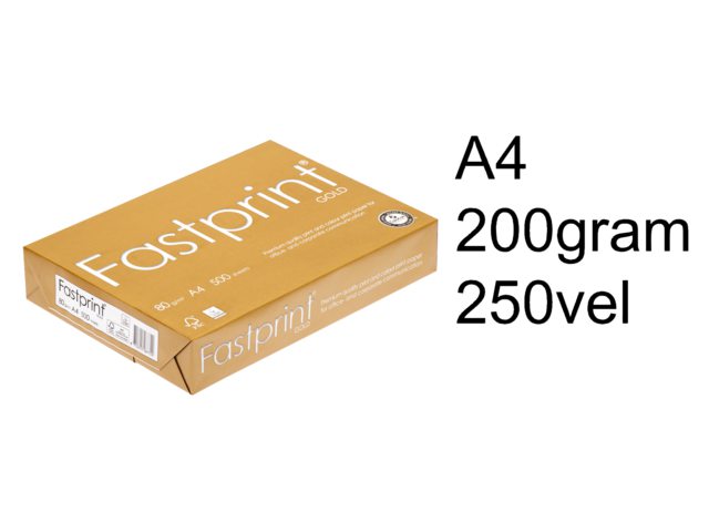 Kopieerpapier Fastprint gold A4 200gr wit 250vel