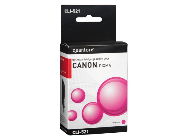 Inkcartridge Quantore Canon CLI-521 rood+chip
