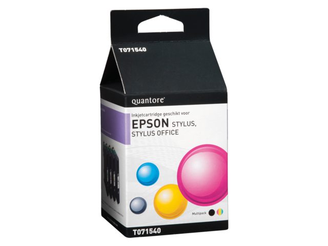 Inkcartridge Quantore Epson T071540 zwart + kleur