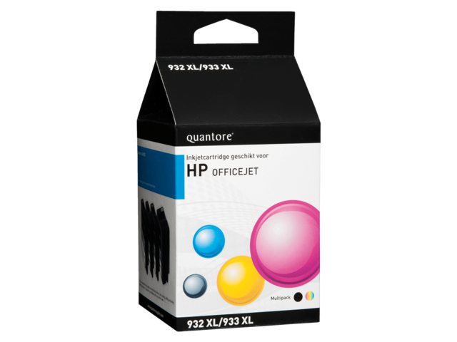 Inkcartridge Quantore HP C2P42AE 932XL + 933XL zwart + kleur