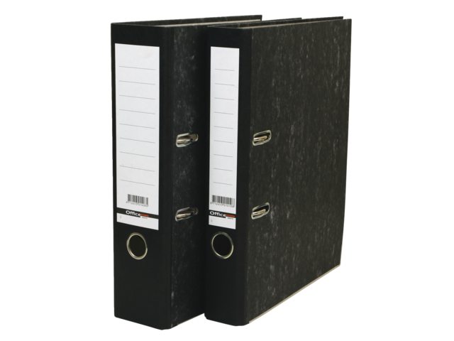 Ordner Budget A4 50mm karton zwart gewolkt