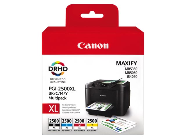 Inkcartridge Canon PGI-2500XL zwart + kleur HC