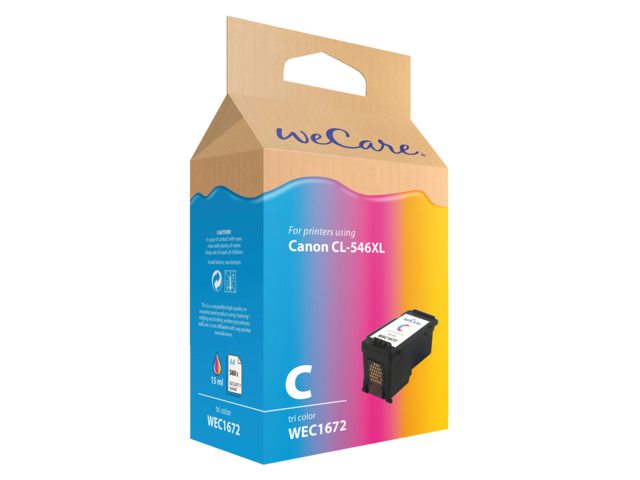 Inkcartridge Wecare Canon CL-546XL kleur