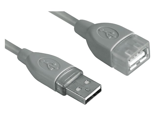 Kabel Hama USB 2.0 Extension 180cm grijs