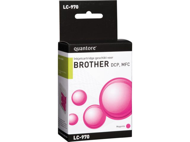 Inkcartridge Quantore Brother LC-970 rood