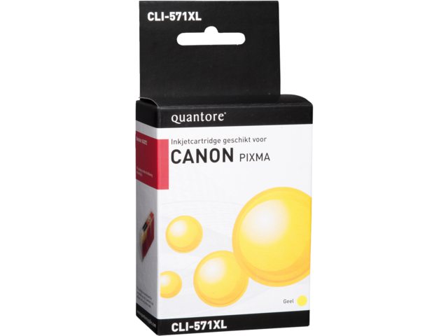 Inkcartridge Quantore Canon CLI-571XL geel