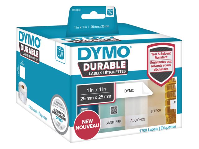 Etiket Dymo 1933083 labelwriter 25x25mm 1700 stuks