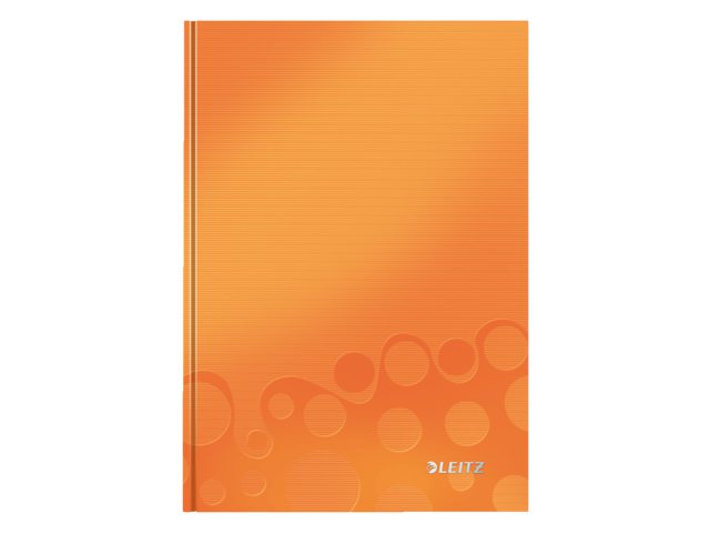 Notitieboek Leitz WOW A5 gelinieerd oranje