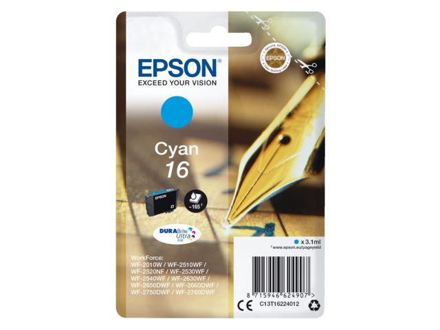 Inkcartridge Epson T1622 blauw