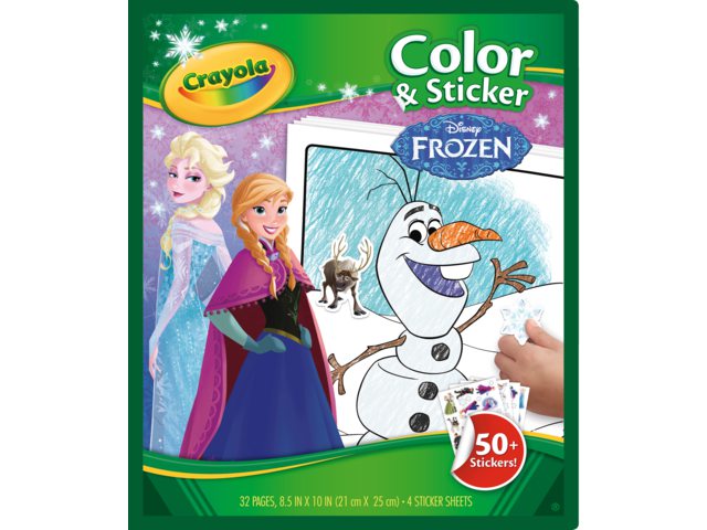 Kleurboek Crayola met stickers Frozen
