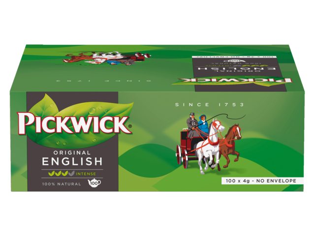 Thee Pickwick Engelse melange 100 zakjes van 4gr zonder env.