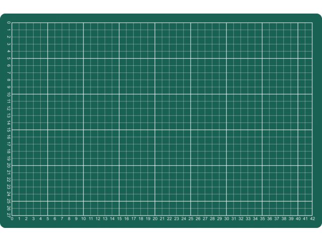 Snijmat Rillstab A3 450X300mm groen