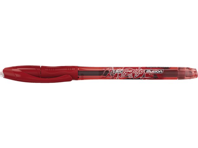 Gelschrijver Bic gelocity illusion 0.3mm rood