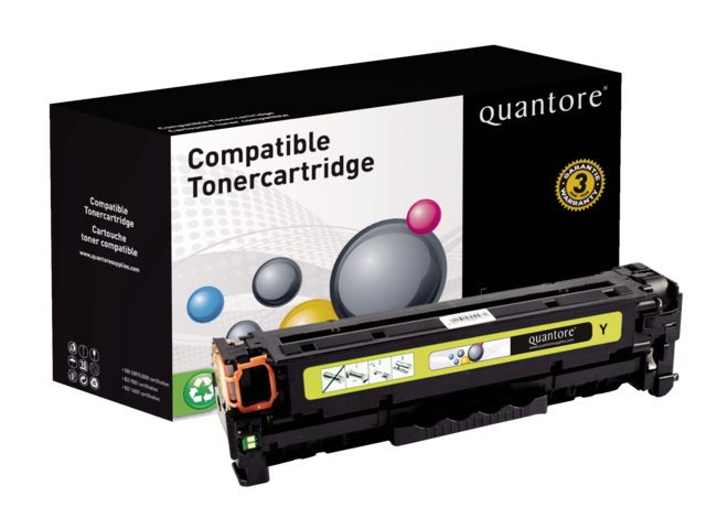 Tonercartridge Quantore HP CF402A 201A geel