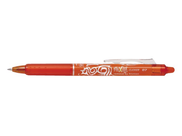 Rollerpen PILOT Frixion Clicker oranje 0.35mm