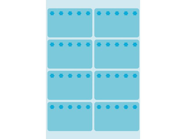 Etiket Herma 3773 26x40mm diepvries blauw 48stuks