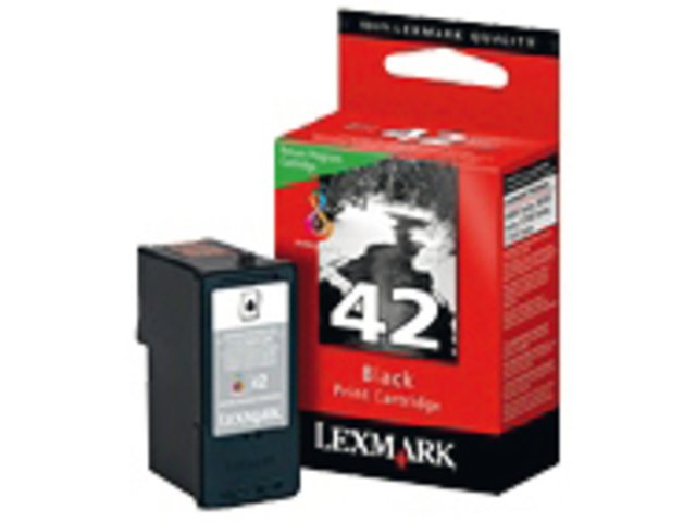 Inkcartridge Lexmark 18Y0142E 42 prebate zwart